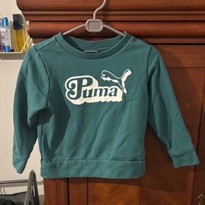 Puma Kids Green Sweatshirt